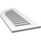 Ekena Millwork Quarter Round Top Left Surface Mount PVC Gable Vent w/ 3-1/2"W x 1"P Standard Frame, 16"W x 40"H GVPQL16X4001SF - alternate 2